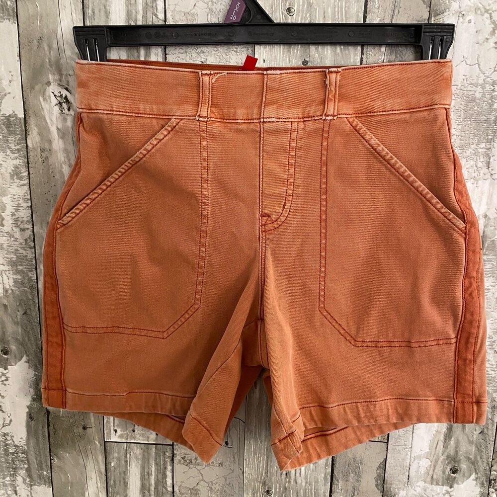 Spanx twill rust orange shorts XS